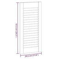 Kastdeur louvre design 61,5x29,5 cm wit - thumbnail