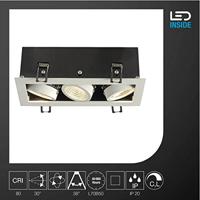 SLV InbouwarmatuurKadux Recessed 3-lichts spot wit - 115721 - thumbnail