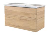 Best Design Badkamermeubel Quick-Greeploos 100x56x44 cm Onderkast + Wastafel Grenen - thumbnail