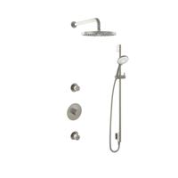 Hotbath Buddy - Inbouw Regendoucheset - 2 Stopkranen - Thermostatisch - Wandarm 35 cm - Hoofddouche 300 mm - Ronde Handdouche 3 Standen - Glijstang 900 mm - Waterbesparend - V02 - thumbnail