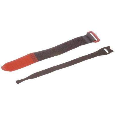 Helukabel 195x25 Klittenband kabelbinder (l x b) 195 mm x 25 mm Rood, Zwart 10 stuk(s)