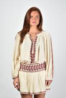 Marant Etoile blouse Lena HT0841FA-D1J16E beige/red - thumbnail