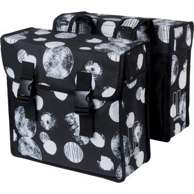 BASIL Dubbele fietstas mara xl sphere 35 liter 14 x 36 x 44 cm - zwart/grijs