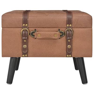 Opbergkrukken 3 st kunstleer bruin Opbergkrukken 3 st kunstleer bruin