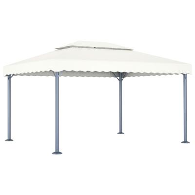 Prieel 400x300 cm aluminium crème