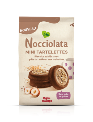 Rigoni Di Asiago Nocciolata bianca tartlets bio 250 Gram