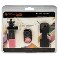 Talius Tal-Tri01 Selfie-statief, Bluetooth, universele stick, zwart, roze, universeel, 5,6 cm, 8 cm - thumbnail