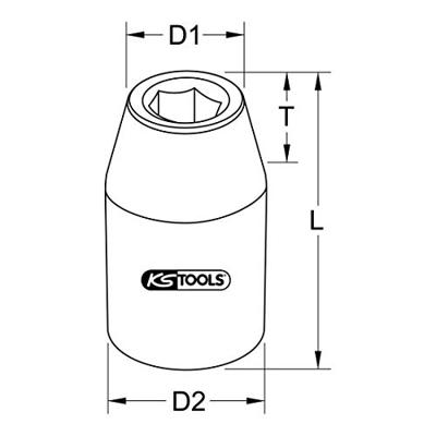 KS Tools 918.1266 9181266 Bitadapter Aandrijving 1/2 (12.5 mm) 38 mm 1 stuk(s) KS Tools 918.1266 9181266 Bitadapter Aandrijving 1/2 (12.5 mm) 38 mm 1 stuk(s)