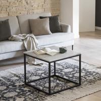 Artistiq Salontafel 'Sadi' 60 x 60cm, wit marmer - thumbnail