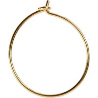 Creativ Company Oorbel, d 20 mm, verguld, 8 stuk/ 1 doos - thumbnail