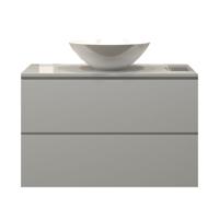 Badkamermeubelset Gliss Zeus 80 cm Hoogglans Wit Met Waskom - thumbnail