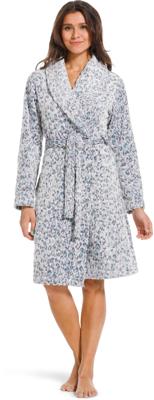 Badjas met animalprint - blauw-(44-46) L