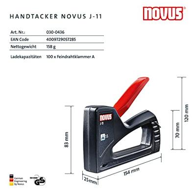 Novus Office J-11 creative 110017104 Nietpistool Type niet Type 53 Lengte nieten 4 - 8 mm Novus Office J-11 creative 110017104 Nietpistool Type niet Type 53 Lengte nieten 4 - 8 mm
