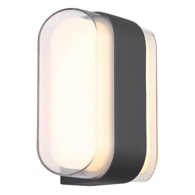 Globo Design wandlampPlixon antraciet ovaal - 34315