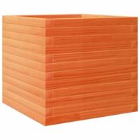VidaXL Plantenbak 50x50x45,5 cm massief grenenhout wasbruin - thumbnail
