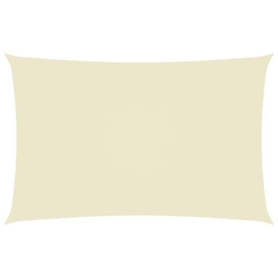 Zonnescherm rechthoekig 3x6 m oxford stof crmekleurig