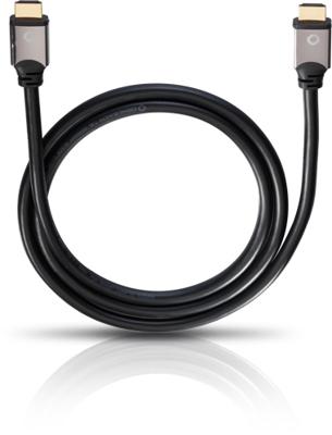 Oehlbach: Black Magic HDMI-kabel w. Ethernet - 1,20 meter Oehlbach: Black Magic HDMI-kabel w. Ethernet - 1,20 meter