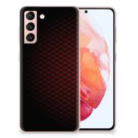 Samsung Galaxy S21 | TPU bumper | Geruit Rood - thumbnail