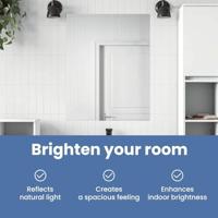 VidaXL Zelfklevende spiegelfolie zilver 90 x 500 cm pet - thumbnail