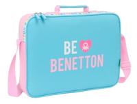 Schooltas Benetton Unique Roze Turkoois 38 x 28 x 6 cm - thumbnail