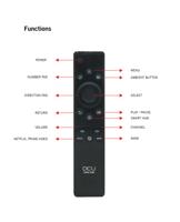 DCU TECNOLOGIC Samsung Smart LCD/LED-afstandsbediening, tv-afstandsbediening, compatibel met Smart LCD/LED Samsung, knop voor Netflix en Prime Video | Zwart - thumbnail