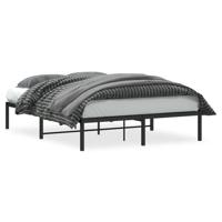 Bedframe metaal zwart 140x190 cm - thumbnail