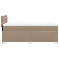 Boxspring met matras kunstleer cappuccinokleurig 160x200 cm - thumbnail