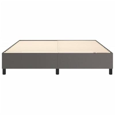 Boxspringframe kunstleer grijs 180x200 cm