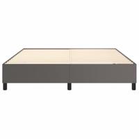 Boxspringframe kunstleer grijs 180x200 cm - thumbnail