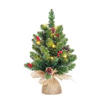 Creston Mini LED Kerstboom 45x35 cm Groen - thumbnail