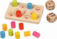 Goki hout shut the box mini spel - thumbnail