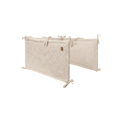 Jollein boxbumper Check Knit Oatmeal