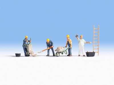 NOCH 15055 H0 Aan het werk figuren Geverfd, Staand