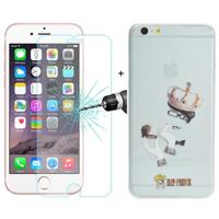 ENKAY Hat-Prince 2 in 1 creatieve karakter patroon transparant TPU beschermende Case + 0 26 mm 9 H + oppervlaktehardheid 2.5D Explosieveilig Tempered - thumbnail