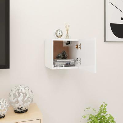 Tv-wandmeubel 30,5x30x30 cm wit