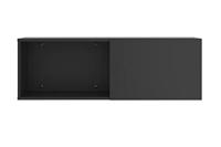 FMD wandkapstok met vak 99,1x27,2x33cm zwart - thumbnail