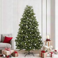 VidaXL Kunstkerstboom met 300 led groen 240 cm pvc en metaal - thumbnail