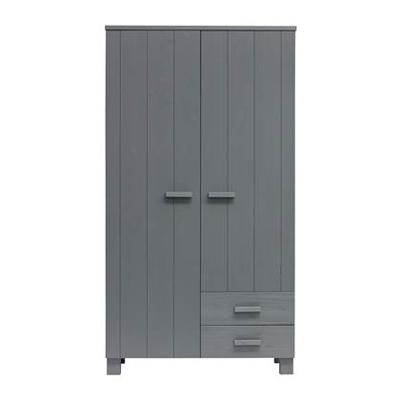 WOOOD Kledingkast 'Dennis', kleur Steel grey