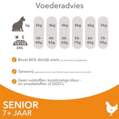 Iams Senior kattenvoer met verse kip 2 x 3 kg - thumbnail