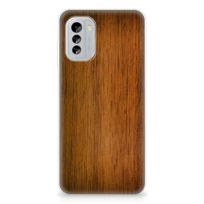Nokia G60 | Bumper Hoesje | Donker Hout