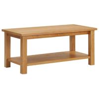 Salontafel 90x45x40 cm massief eikenhout - thumbnail