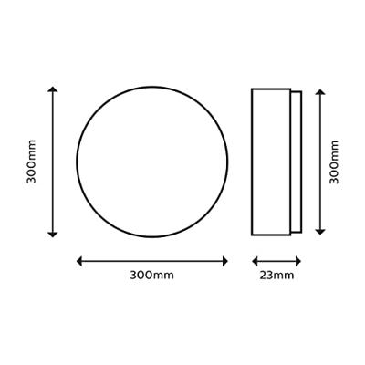 Philips 8721103042965 Plafondlamp, LED-plafondlamp Zwart