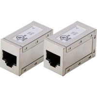 Digitus AT-AG-8-8-C6S-2 Digitus CAT 6, modulaire koppeling, afgeschermd - 2 stuks AT-AG-8-8-C6S-2 RJ45, behuizing (koppeling) Aantal polen (sensoren) 8 Zilver - thumbnail