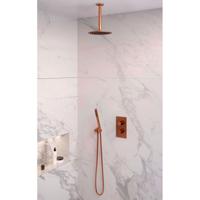 Inbouw Regendouche Set Brauer Copper Edition Plafond Uitloop Ronde Hoofddouche 20 cm Koper Brauer - thumbnail