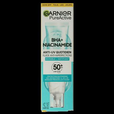 Garnier PureActive BHA + Niacinamide Daily Fluid SPF50