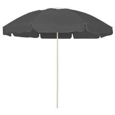 Strandparasol 240 cm antracietkleurig