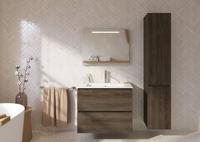 Wastafelkraan Qisani Flow Medium Geborsteld RVS - thumbnail