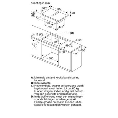 Siemens ED851HQ26M extraKlasse Inductie kookplaat met afzuiging Zwart