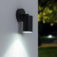 Lago LED Wandlamp zwart - 4 Watt 345 Lumen - IP44 Waterdicht - GU10 - 6500K Daglicht Wit - Dimbaar - Kantelbaar - Binnen en buiten - Modern - thumbnail
