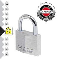 Masterlock 50mm - 25mm hardened steel shackle, 7mm diam. - double locking - 5-pin - 9150EURD - thumbnail